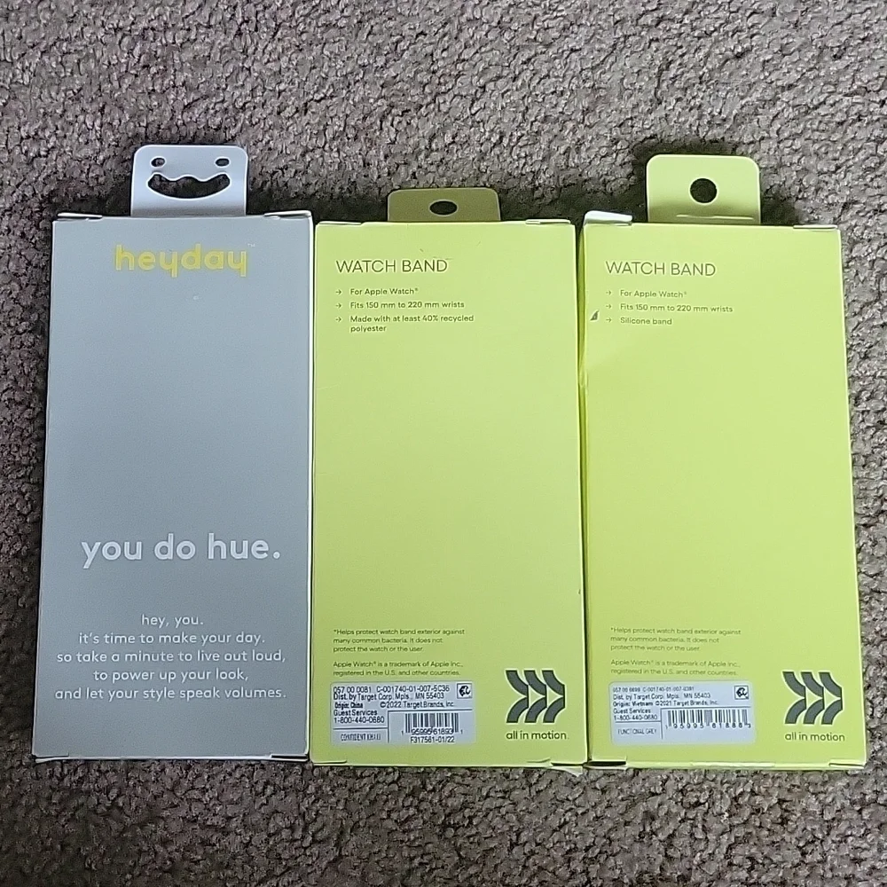 Three brand new watch bands for Apple Watch